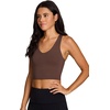 image:imageRBX Active Womens Bra Top Athletic Yoga Crop Tank Top with Built in Shelf BraSolid Chocolate