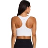 image:imageRBX Active Womens Bra Top Athletic Yoga Crop Tank Top with Built in Shelf BraWhite Racerback