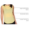 image:imageRBX Active Womens Fashion Basics Regular Length Super Soft Flowy Yoga Tank TopShoulder Tuck Yellow