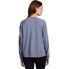 image:imageRBX Active Womens Fashion RegularCropped Length Lightweight French Terry Pullover SweatshirtBlue FlintCrochet