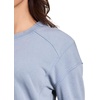 image:imageRBX Active Womens Fashion RegularCropped Length Lightweight French Terry Pullover SweatshirtBlue Mineral Wash