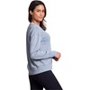 image:imageRBX Active Womens Fashion RegularCropped Length Lightweight French Terry Pullover SweatshirtBlue Mineral Wash