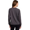 image:imageRBX Active Womens Fashion RegularCropped Length Lightweight French Terry Pullover SweatshirtDark GreyCrochet