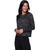 image:imageRBX Active Womens Fashion RegularCropped Length Lightweight French Terry Pullover SweatshirtF20 Crop Black Camo