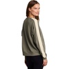 image:imageRBX Active Womens Fashion RegularCropped Length Lightweight French Terry Pullover SweatshirtMulled BasilCrochet