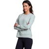 image:imageRBX Active Womens Fashion RegularCropped Length Lightweight French Terry Pullover SweatshirtSea Glass Mineral Wash
