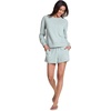 image:imageRBX Active Womens Fashion RegularCropped Length Lightweight French Terry Pullover SweatshirtSea Glass Mineral Wash
