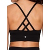 image:imageRBX Active Womens Fashion Strappy Seamless Low Impact Workout Sports BraCriss Cross Black