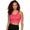 image:imageRBX Active Womens Fashion Strappy Seamless Low Impact Workout Sports BraCutout Pink