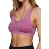 image:imageRBX Active Womens Fashion Strappy Seamless Low Impact Workout Sports BraStonewash Magenta