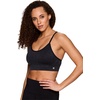 image:imageRBX Active Womens Fashion Strappy Seamless Low Impact Workout Sports BraTextured Washed Black