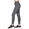 image:imageRBX Active Womens Super Soft Peached Space Dye Full Length Workout Running Yoga LeggingHeathered GreyBlack
