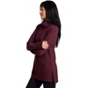 image:imageRBX Active Womens Ultra Soft Quilted Cowl Neck Pullover Sweater Lightweight Mock Neck Tunic Sweatshirt with ThumbholesDark Burgundy