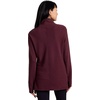 image:imageRBX Active Womens Ultra Soft Quilted Cowl Neck Pullover Sweater Lightweight Mock Neck Tunic Sweatshirt with ThumbholesDark Burgundy