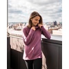 image:imageRBX Active Womens Ultra Soft Quilted Cowl Neck Pullover Sweater Lightweight Mock Neck Tunic Sweatshirt with ThumbholesF19 Green