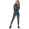 image:imageRBX Active Womens Ultra Soft Quilted Cowl Neck Pullover Sweater Lightweight Mock Neck Tunic Sweatshirt with ThumbholesF19 Green