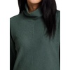 image:imageRBX Active Womens Ultra Soft Quilted Cowl Neck Pullover Sweater Lightweight Mock Neck Tunic Sweatshirt with ThumbholesGreen Smoke