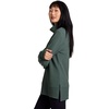 image:imageRBX Active Womens Ultra Soft Quilted Cowl Neck Pullover Sweater Lightweight Mock Neck Tunic Sweatshirt with ThumbholesGreen Smoke