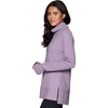 image:imageRBX Active Womens Ultra Soft Quilted Cowl Neck Pullover Sweater Lightweight Mock Neck Tunic Sweatshirt with ThumbholesLight Purple Shadow