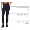 image:imageRBX Active Womens Ultra Soft Solid Workout Running Yoga Leggings with PocketsCloud Black