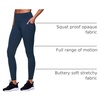 image:imageRBX Active Womens Ultra Soft Solid Workout Running Yoga Leggings with PocketsCloud Dark Teal