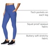 image:imageRBX Active Womens Ultra Soft Solid Workout Running Yoga Leggings with PocketsCobalt