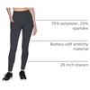 image:imageRBX Active Womens Ultra Soft Solid Workout Running Yoga Leggings with PocketsSolid Charcoal