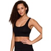 image:imageRBX Womens Yoga Gym Bra Athletic Fashion Lounge MediumLow Impact Sports BraZip Black