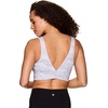 image:imageRBX Womens Yoga Gym Bra Athletic Fashion Lounge MediumLow Impact Sports BraZip White Camo