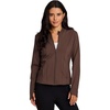 image:imageRBX Active Womens Athletic Breathable Lightweight Zip Up Running Jacket with PocketsChocolate Brown