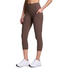 image:imageRBX Active Womens Capris Leggings Yoga Athletic Workout Cropped LeggingsCorset Chocolate