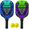 image:imageRBX Elite Pickleball Set Complete Kit with 2 Paddles amp Balls Premium Materials Easy Grip Handle Great for All Levels GreenBlue