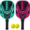 image:imageRBX Elite Pickleball Set Complete Kit with 2 Paddles amp Balls Premium Materials Easy Grip Handle Great for All LevelsAquaHot Pink