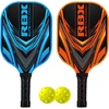 image:imageRBX Elite Pickleball Set Complete Kit with 2 Paddles amp Balls Premium Materials Easy Grip Handle Great for All LevelsBlueOrange