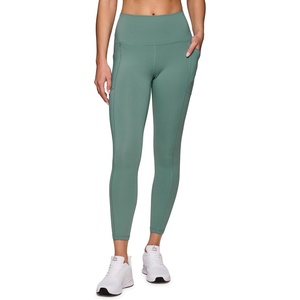 image:imageRBX Active High Waisted Squat Proof Ankle Length Leggings for Women 78 Yoga Leggings with Pockets78 Sea Green