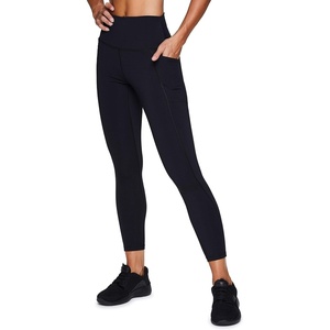 image:imageRBX Active High Waisted Squat Proof Ankle Length Leggings for Women 78 Yoga Leggings with PocketsBlack