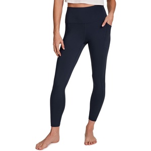 image:imageRBX Active High Waisted Squat Proof Ankle Length Leggings for Women 78 Yoga Leggings with PocketsDeep Navy Blue