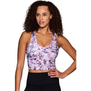 image:imageRBX Active Womens Bra Top Athletic Yoga Crop Tank Top with Built in Shelf BraDitsy Floral Multi