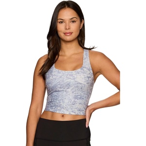image:imageRBX Active Womens Bra Top Athletic Yoga Crop Tank Top with Built in Shelf BraSparkling Ocean Lavender