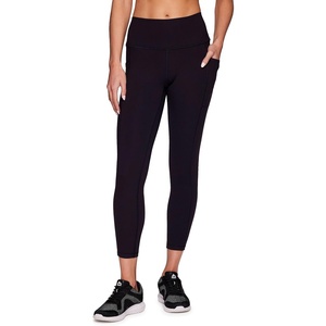 image:imageRBX Active Womens Ultra Soft Solid Workout Running Yoga Leggings with Pockets78 Black