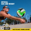 image:imageRBX Elite Performance Volleyball Official Size 5 Soft Touch Cover All Weather IndoorOutdoorNeon VoltBlack