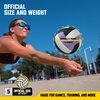 image:imageRBX Elite Performance Volleyball Official Size 5 Soft Touch Cover All Weather IndoorOutdoorVioletBlack