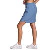 image:imageRBX Active Longer Length Skort for Women Quick Drying Woven Pickleball Golf Skort with Pockets for Tennis Hiking RunningMoonlight Blue