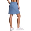 image:imageRBX Active Longer Length Skort for Women Quick Drying Woven Pickleball Golf Skort with Pockets for Tennis Hiking RunningMoonlight Blue
