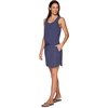 image:imageRBX Tank Dress for Women Quick Drying Stretch Woven Hiking Golf Dress Drawstring Waist Beach Dress Coverup with PocketsDrawstring Smoke Blue