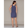 image:imageRBX Tank Dress for Women Quick Drying Stretch Woven Hiking Golf Dress Drawstring Waist Beach Dress Coverup with PocketsDrawstring Smoke Blue