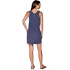 image:imageRBX Tank Dress for Women Quick Drying Stretch Woven Hiking Golf Dress Drawstring Waist Beach Dress Coverup with PocketsDrawstring Smoke Blue